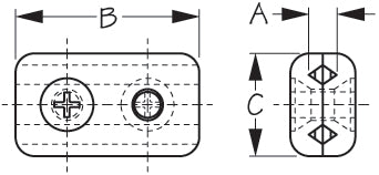 Sea-Dog Chr Zinc Cable Clamp