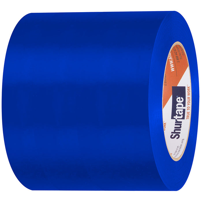 Cinta de protección para cascos marinos resistente a los rayos ultravioleta Shurtape - 96 mm - Rollo de 33 m - Borde recto azul
