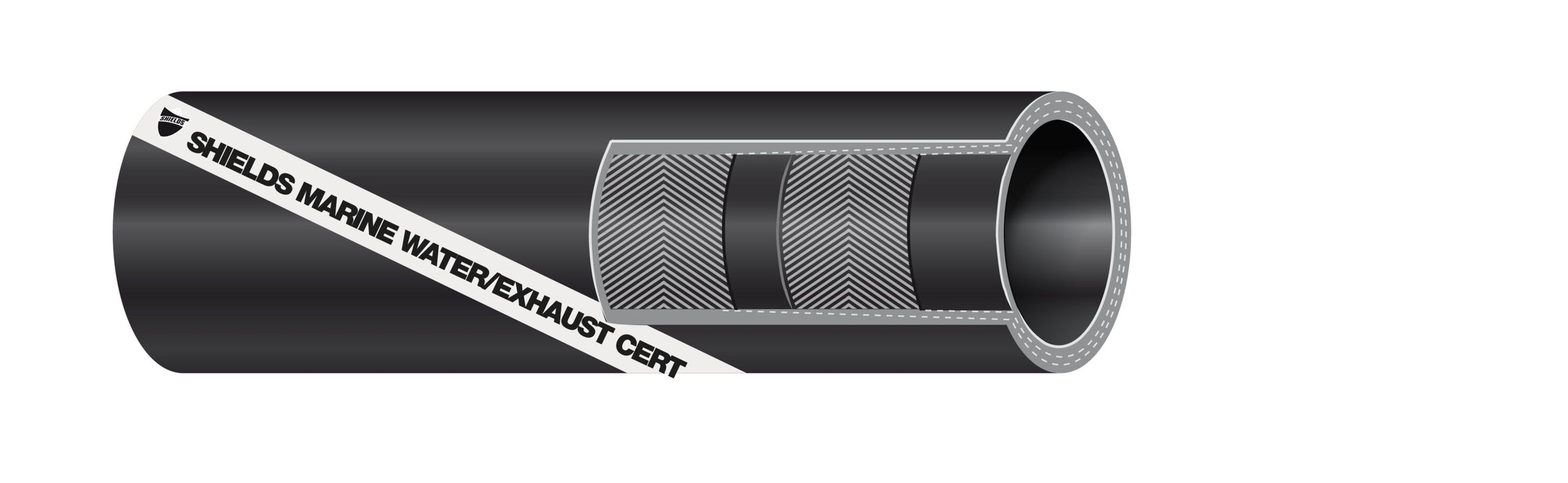 Shields 200 Series Marine Wireless Soft Wall Exhaust/Water Hose - Sold in Full Lengths or By the Foot (Sierra)