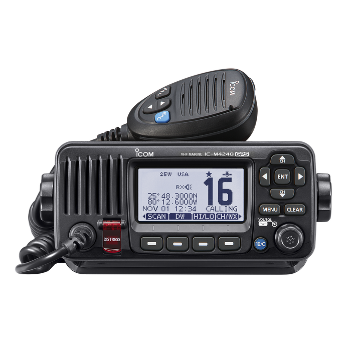 Icom M424G Black Black VHF Radio/GPS