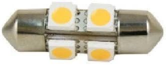 Scandvik 41035P 31mm Festoon 360 Degree LED Replacement Bulb - Multi-Voltage, Warm White, 12/24V