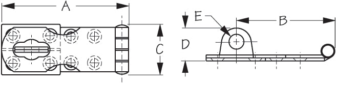 Sea-Dog Stainless Steel Swivel Hasp (221130-1)