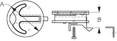 Loquet rond à poignée en T Sea-Dog, en acier inoxydable, 2-7/16" de diamètre