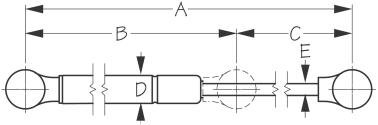 Sea-Dog Gas Lift Spring 20# 5.5"-7.5"