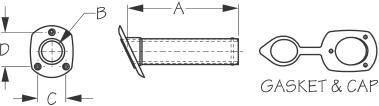 Sea-Dog Pvc Rod Holder Cap F/325175 & 32 - 325239-1