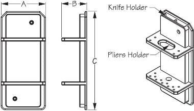 Sea-Dog Nylon Knife & Plier Holder