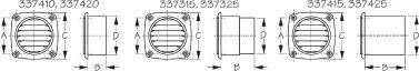 Sea-Dog Hose Vent 4" - 3" Flange - 337415