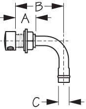 Sea-Dog Stainless Steel Gas Tnk Vent - 5/8 Hose 90Dg - 352230-1