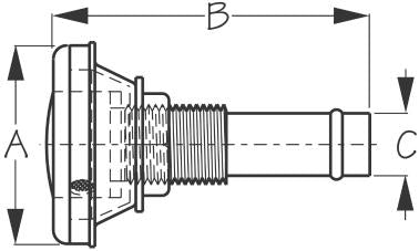 Sea-Dog Stainless Steel Flush Mt Tank Vent