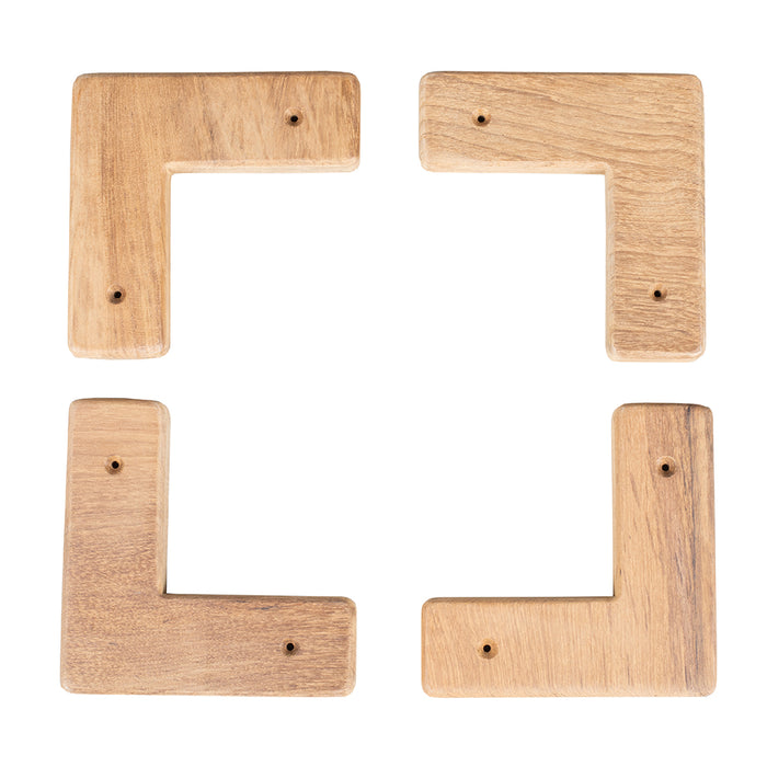 Whitecap 60329 Teak Cooler/Box Chocks - 4 Pack