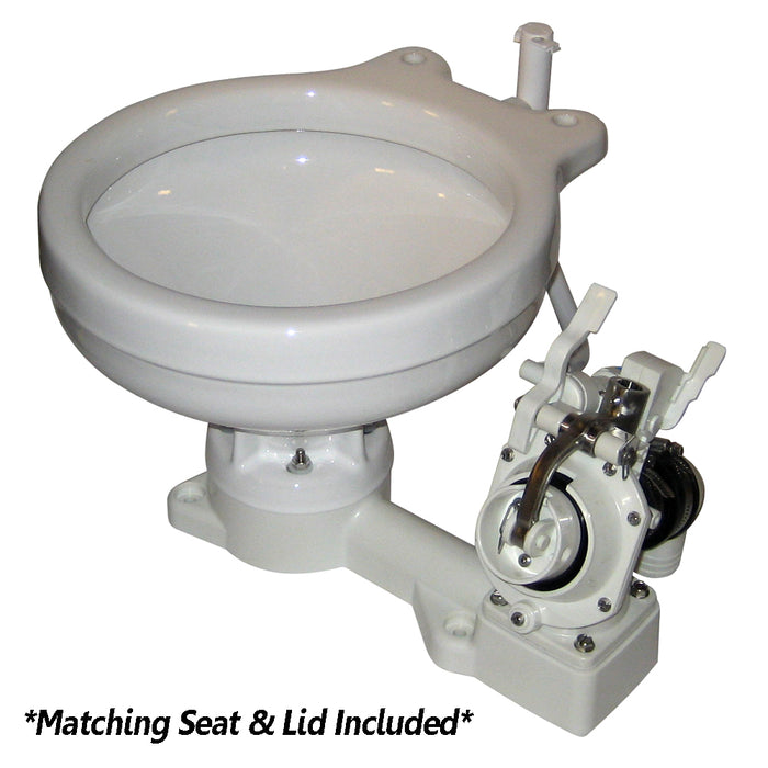 Raritan 25H00 Fresh Head - Fresh Water Flush - Manual - Household Style - Right Hand Operation