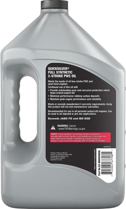 Mercury 8M0058908 2-Stroke Pwc Full Synthetic - Gallon