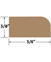 SeaForce Teak Stop Molding 3/4"