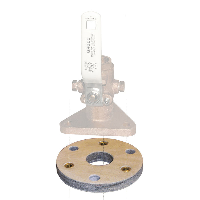 Groco Backing Block for 3/4" and 1" Seacocks
