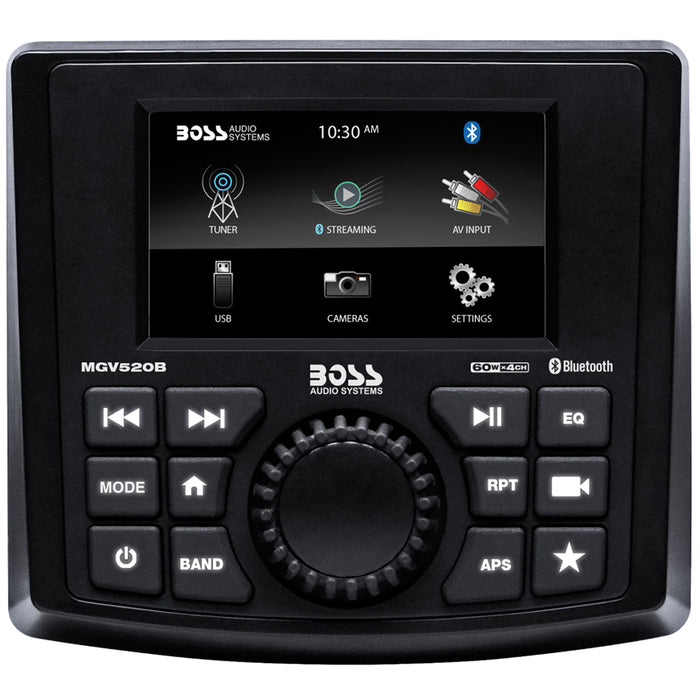 Estéreo marino Boss Audio MGV520B con AM/FM/BT/USB y cámara trasera