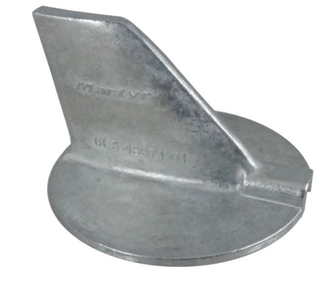 Martyr Yamaha Skeg Anodes - Zinc, Bolt-on Plate Zinc Anode