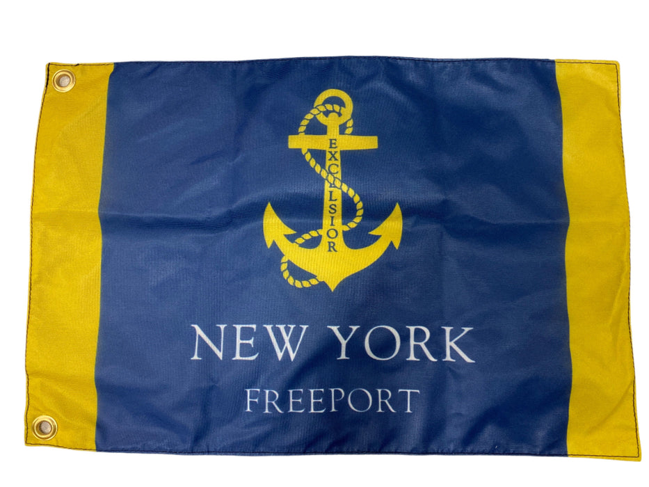 New York State Maritime Flag 12"x18" - Baldwin, Freeport, Merrick