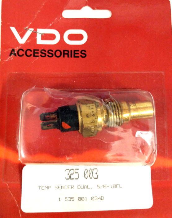 VDO Temperature sender water, 5/8"PT Dual