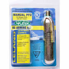 Leland 840AMU-81123Z - Kit de rearme de chaleco salvavidas Código de color U Manual 12G Co2 Rosca de 3/8"