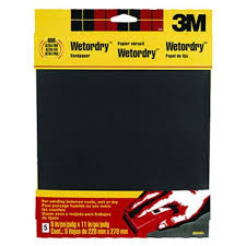 3M Wet or Dry Sandpaper - 5 Pack