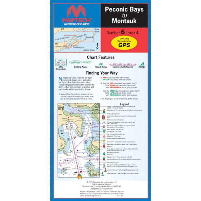 Maptech Waterproof Chart Peconic Bays to Montauk