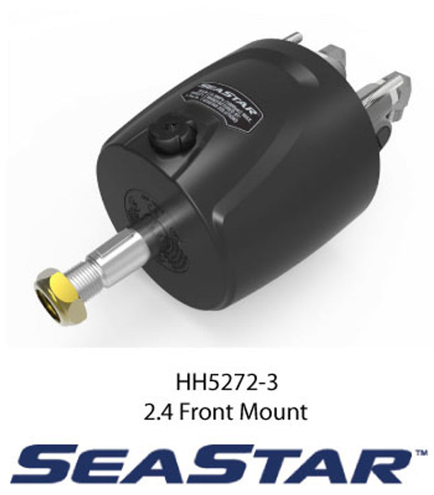 SeaStar HH5272-4 Front Mount 2.4 Hydraulic Marine Helm Pump - Smooth, Efficient Steering for Up to 700 HP Combined