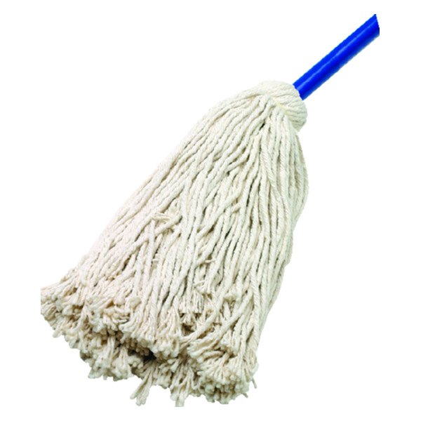 Captain's Choice ICM-1020 Deluxe Cotton Deck Mop with Wood Handle - 20 Oz