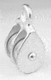 Peerless Hardware 004-14GALV Fast Eye Double Block 50-99 For 5/8" Line Galvanized