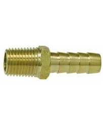 Adaptateur de tuyau cannelé Midland en laiton