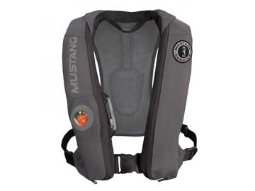 Mustang Elite inflable PFD Auto con liberación hidrostática - Negro